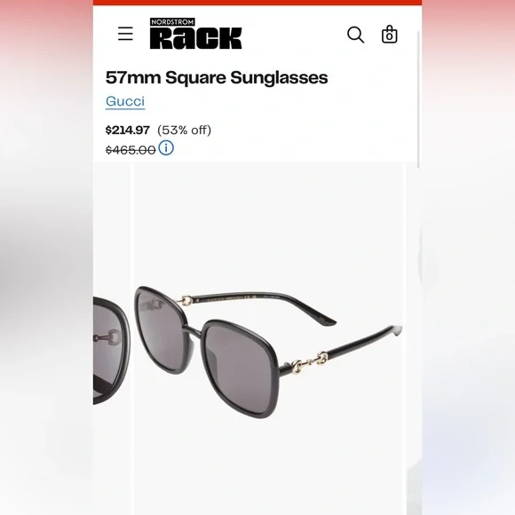 Square Gucci sunglasses - Picture 13 of 13